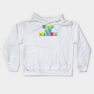 Flash of Genius Spelled with Periodic Table Symbols Kids Hoodie